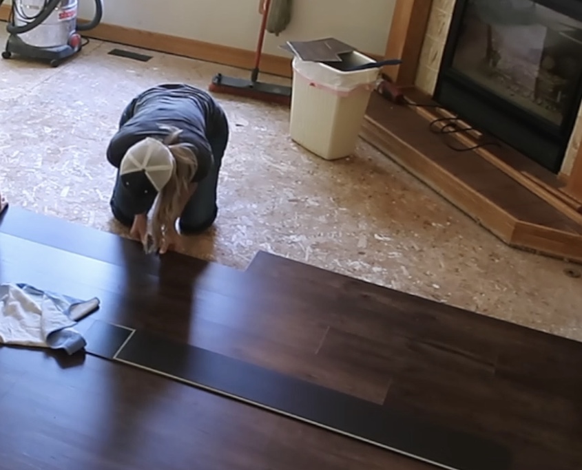 luxury vinyl plank floor