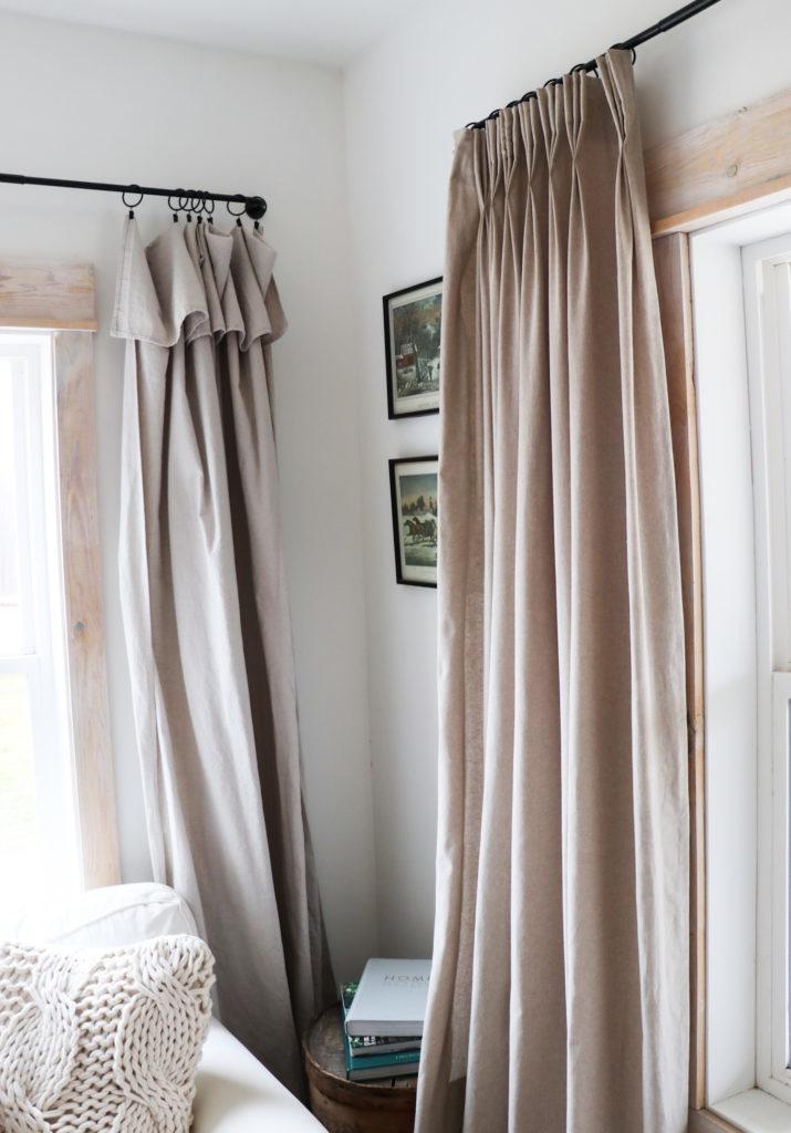 how to make simple diy pinch pleat curtains 
