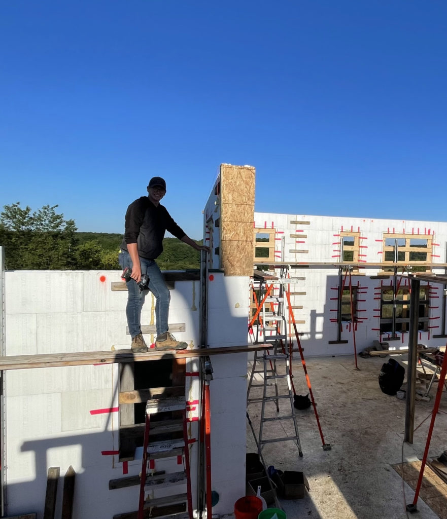 Building and Pouring ICF Walls