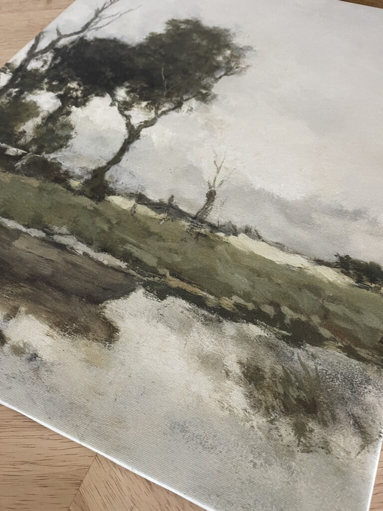 how to make prints look like paintings with mod podge